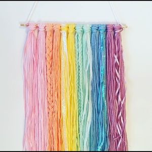Boho Rainbow Wall Hanging or Bow Holder